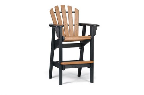 classic outdoor barstool with armrests